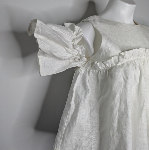 ✨3/$15 JOA white cold shoulder off the shoulder flowy top M - Picture 3 of 7